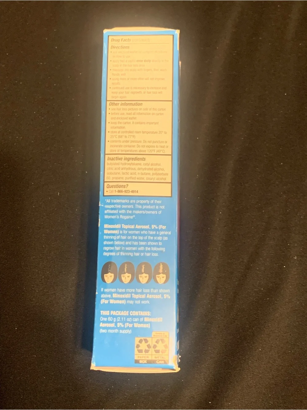 CVS Hair Regrowth Treatment Women Minoxidil 5% 2-month supply 2.11oz Exp. 10/26